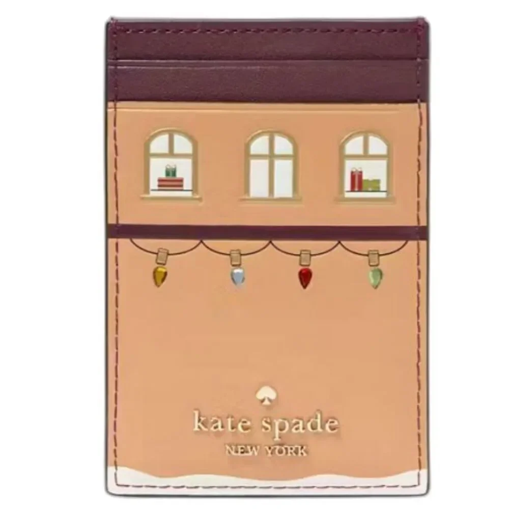 NWT Kate Spade Oh What Fun Gingerbread House Cardholder – Holiday Collectible!